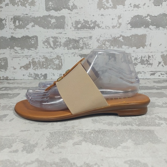 Italian Shoemakers Shoes - NEW Italian Shoemakers Brown Tan Casual Thong Flat Summer Sandals H258